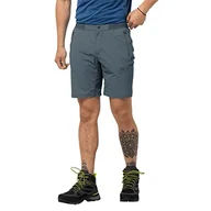 Spodenki damskie - Jack Wolfskin Męskie Szorty Trail M, Szary, 56 - miniaturka - grafika 1