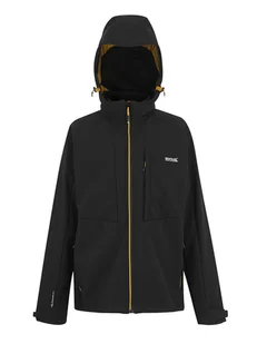 Regatta Kurtka softshellowa "Hewitts" w kolorze czarnym - Kurtki i kamizelki sportowe męskie - miniaturka - grafika 1