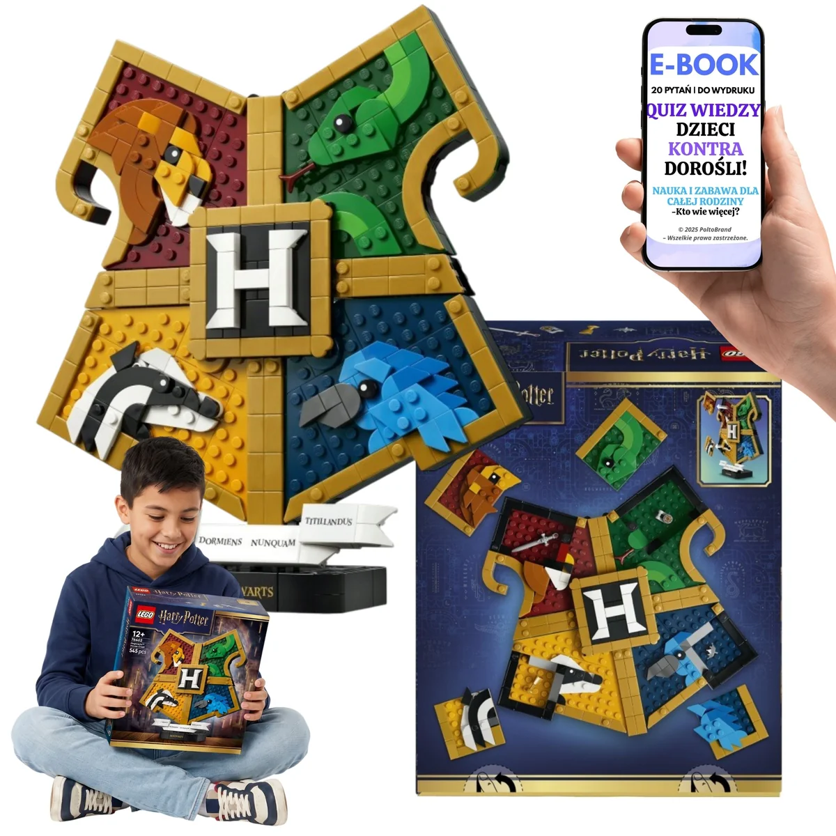 LEGO Harry Potter Herb Hogwartu Model Kolekcjonerski Prezent 76462