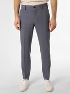 Spodnie męskie - Selected Spodnie - SLHSlim-Liam Mężczyźni Slim Fit niebieski|szary w kratkę, 102 - miniaturka - grafika 1