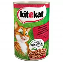 Kitekat Z WOŁOWINĄ 400g - Mokra karma dla kotów - miniaturka - grafika 1
