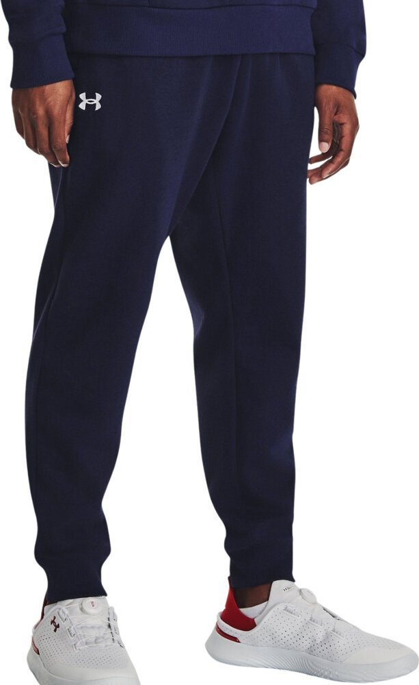 Under Armour Spodnie męskie Under Armour Rival Fleece Joggers granatowe 1379774 410 2XL