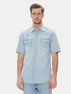 Koszulki męskie - Wrangler Polo 112365466 Biały Regular Fit - miniaturka - grafika 1