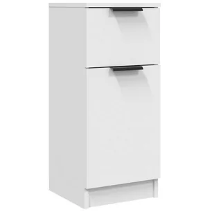 Lumarko Szafka, biała, 30x30x70 cm, materiał drewnopochodny - Szafki do salonu - miniaturka - grafika 3