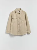 Koszule męskie - Reserved - Jeansowa koszula comfort fit - jasnoszary - miniaturka - grafika 1