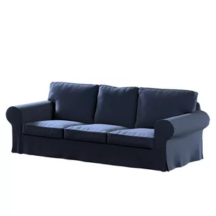 Pokrowiec na sofę trzyosobową nierozkładaną Ektorp, DEKORIA, granatowy, 216x83x73 cm - Pokrowce na meble - miniaturka - grafika 1