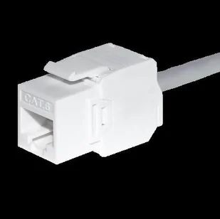 Moduł keystone jack rj45 kat. 5e utp, beznarzędziowy netrack, biały - Wtyczki i adaptery - miniaturka - grafika 1