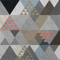 Fototapety - Fototapeta trójkąty graficzne szarym,beżowymIbrązowym - 360 x 270 cm - SANDERS & SANDERS - miniaturka - grafika 1