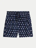 Spodenki damskie - Tommy Hilfiger Szorty kąpielowe UB0UB00532 Granatowy Regular Fit - miniaturka - grafika 1