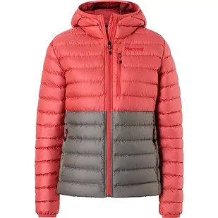 Marmot Damska bluza z kapturem Wm's Highlander, ciepła kurtka puchowa, ocieplany płaszcz zimowy, z kapturem, oddychający, 700 FP, puchowy, lekki, pakowany, outdoorowa, wiatroszczelna, - Płaszcze damskie - miniaturka - grafika 1