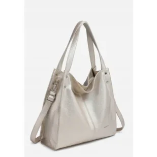 Złota Pojemna Torebka Damska na Ramię LUIGISANTO Format A4 Skóra Eko - Torebki damskie Złota Pojemna Torebka Damska na Ramię LUIGISANTO Format A4 Skóra Eko - Torebki damskie - miniaturka - grafika 1