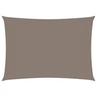 Parasole ogrodowe - vidaXL Prostokątny żagiel ogrodowy, tkanina Oxford, 3x5 m, taupe 135432 - miniaturka - grafika 1