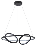 Lampy sufitowe - Gilian - lampa wisząca LED czarny mat. - miniaturka - grafika 1