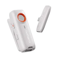 Akcesoria fotograficzne - Mikrofon bezprzewodowy Hohem Lavalier MIC-01 (1 TX + 1 RX) biały ze złączem Lightning - miniaturka - grafika 1