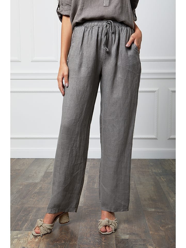 Fleur de Lin Lniane spodnie 