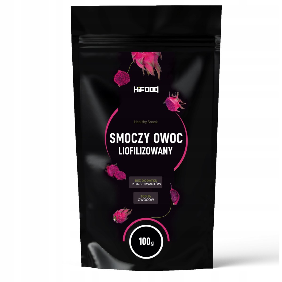 Liofilizowany Smoczy Owoc 100g CrazyBubble–Freeze-Dried Dragon Fruit