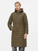 Kurtki damskie - Tommy Hilfiger Kurtka puchowa Feminine WW0WW39861 Khaki Regular Fit - miniaturka - grafika 1