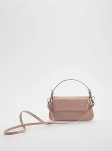 Reserved - Lakierowana torebka - pastelowy róż - Torebki damskie - miniaturka - grafika 1