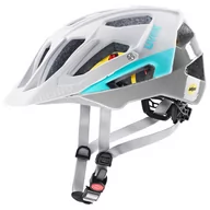 Kaski rowerowe - UVEX Quatro CC MIPS Helmet, white/sky 52-57cm 2021 Kaski rowerowe S4106100215 - miniaturka - grafika 1