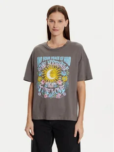 Noisy May T-Shirt Ida 27033306 Szary Loose Fit - Koszulki i topy damskie - miniaturka - grafika 1