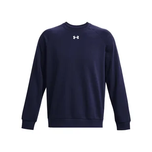 Męska Bluza UNDER ARMOUR UA RIVAL FLEECE CREW 1379755-410 – Granatowy - Bluzy męskie - miniaturka - grafika 1