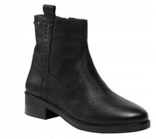 PEPE JEANS CZARNE SKÓRZANE BOTKI ZA KOSTKĘ Z ZAMKIEM 38 AWE - Botki damskie PEPE JEANS CZARNE SKÓRZANE BOTKI ZA KOSTKĘ Z ZAMKIEM 38 AWE - Botki damskie - miniaturka - grafika 1