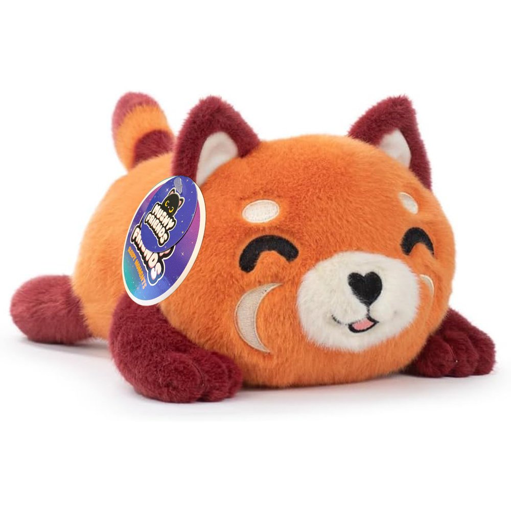 Mushy Friends Maskotka Panda Czerwona Miękka Puchata Przytulanka Pluszak