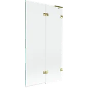 Parawany nawannowe - Mexen Lunar L parawan nawannowy 2-skrzydłowy prawy 100 x 150 cm, transparent, złoty - 897L-100-100-50-00-P - miniaturka - grafika 1
