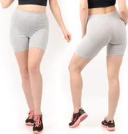 Legginsy - Legginsy damskie 1/2 Kolarki Krótkie Spodenki Szare XL - miniaturka - grafika 1