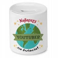 Skarbonki - Dla Youtubera Skarbonka na Urodziny na Prezent z Nadrukiem ze Zdjęciem + Opakowanie na prezent (wzór 02) - miniaturka - grafika 1