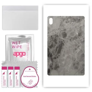 folia naklejka skórka strukturalna na TYŁ do Acer Iconia Tab P10 - Marmur Czarny - apgo SKINS - Akcesoria do tabletów i e-booków - miniaturka - grafika 1