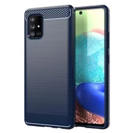 Etui i futerały do telefonów - Pokrowiec Etui Do Samsung Galaxy A71 4G w BRUSHED NIEBIESKI Pokrowiec Ochronny Obudowa Case Cover Cadorabo - miniaturka - grafika 1