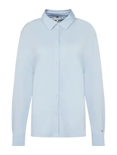 Tommy Hilfiger Koszula WW0WW45983 Błękitny Regular Fit - Koszule damskie - miniaturka - grafika 1