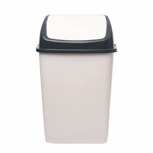Kosz CLIP 31l/35l krem-antracyt - Kosze na śmieci - miniaturka - grafika 1