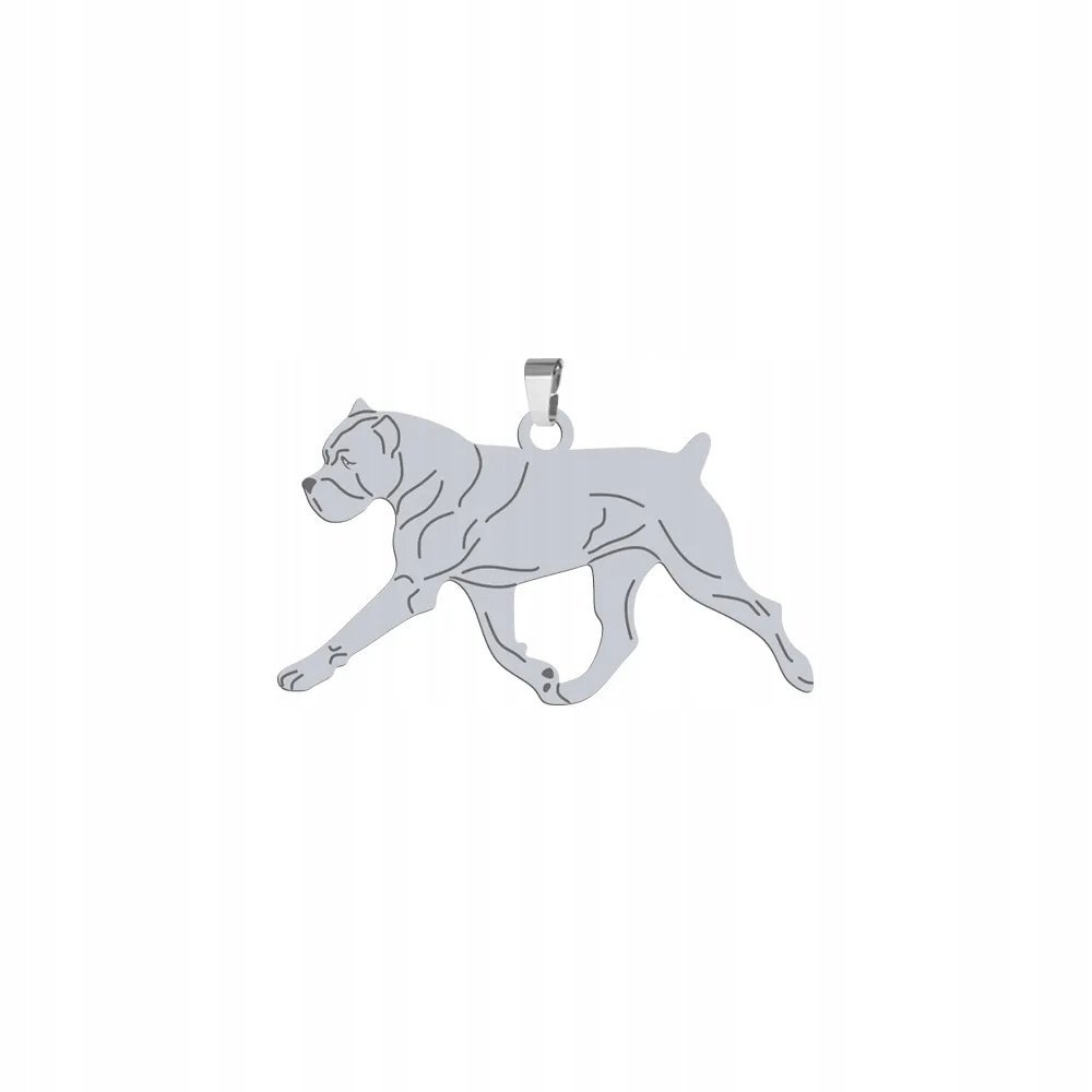 Zawieszka Srebrna z psem Cane Corso 925 Biżuteria Prezent GRAWER GRATIS