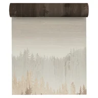 Tapety - Tapeta panoramiczna Metropolitan Las we mgle beżowa 159 x 280 cm - miniaturka - grafika 1