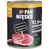 Mokra karma dla psów - Pan Mięsko karma mokra psa wieprzowina z jagnięciną 800g - miniaturka - grafika 1