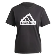 Koszulki i topy damskie - adidas Damska koszulka z grafiką Modern Essentials, S, czarna - miniaturka - grafika 1
