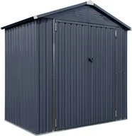 Altany ogrodowe - vidaXL Westmann Stalowa szopa na narzędzia Minor 64 Antracyt 119x183x196cm - miniaturka - grafika 1