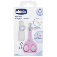 Inne akcesoria do pielęgnacji dzieci - Chicco różowe nożyczki do paznokci 0m+ - miniaturka - grafika 1