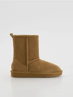 Śniegowce damskie - Reserved - Zamszowe śniegowce - brązowy - miniaturka - grafika 1