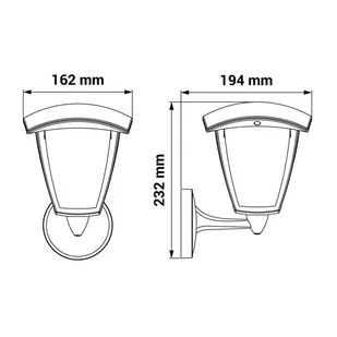 Lampa ścienna, elewacyjna WENA up E27 max 60W - Lampy ogrodowe - miniaturka - grafika 2