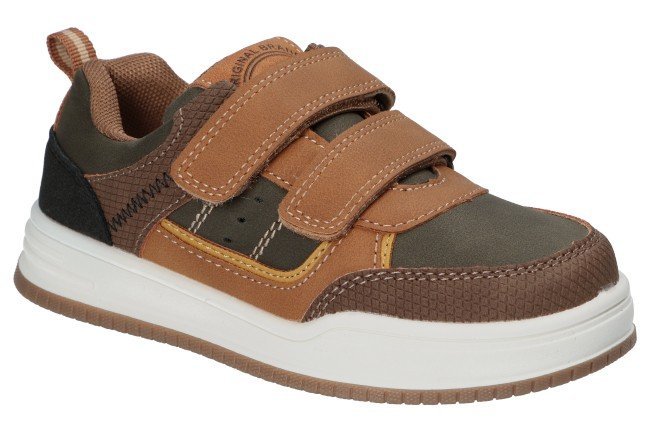 AMERICAN CLUB XD152 LEKKIE STYLOWE MODNE ADIDASY BUTY DZIECIĘCE NA RZEPY WKŁADKA SKÓRZANA K 26