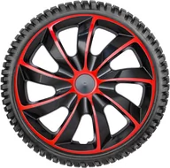 Kołpaki samochodowe - Kołpaki Samochodowe Nrm Quad 15" (Czerowono-Czarny) - miniaturka - grafika 1