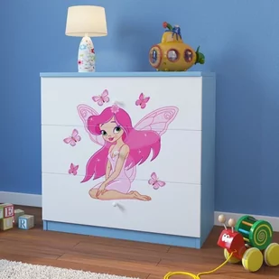 KocotKids Komoda do pokoju dziecięcego, babydreams, wróżka z motylkami, 81 cm, niebieska - Komody dla dzieci - miniaturka - grafika 1