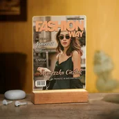 Ramki na zdjęcia - Lampka ramka L z wydrukiem Fashion Way na szkle akrylowym i - miniaturka - grafika 1