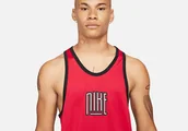 Koszulki męskie - Nike Dri-Fit Starting Five Tank Jersey University Red - miniaturka - grafika 1