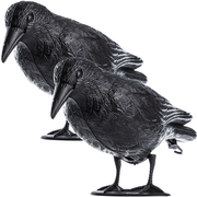 Zwalczanie i odstraszanie szkodników - Czarny kruk Krokom odstraszacz na ptaki czarny, 2 szt. - miniaturka - grafika 1