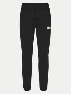 Tommy Jeans Spodnie dresowe Entry DM0DM20277 Czarny Slim Fit - Spodnie sportowe męskie - miniaturka - grafika 1