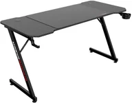 Biurka gamingowe - Czarne gamingowe biurko 160 cm M8-F81 - miniaturka - grafika 1